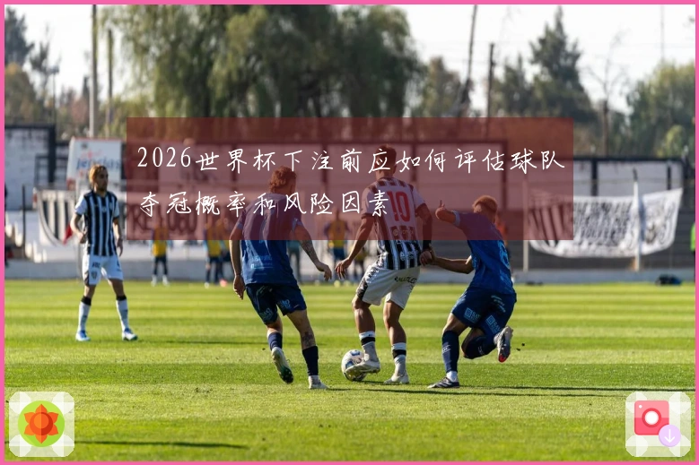 2026世界杯下注前应如何评估球队夺冠概率和风险因素